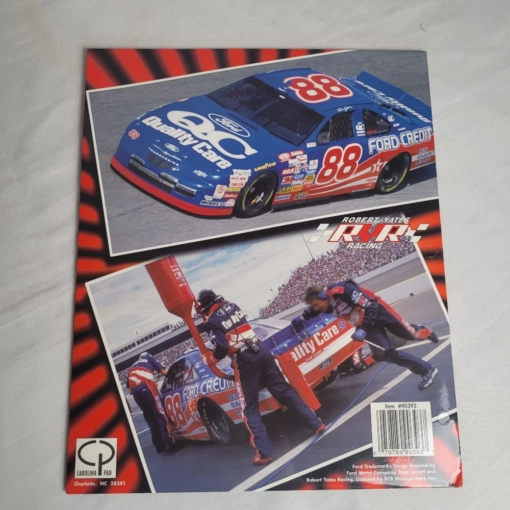 Lot Of 4 New NASCAR Racing VTG 2 Pocket Folders Dale Jarret Terry Labonte